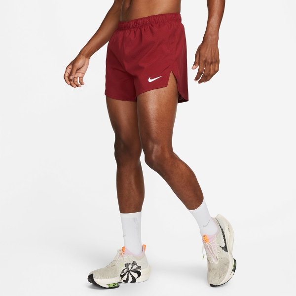 Nike Fast 4in Pantaloncini - Team Red/Reflective Silver
