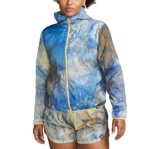 Women's Running Jacket Nike Repel Jacket  Topaz Gold/Mineral Teal DX1041795