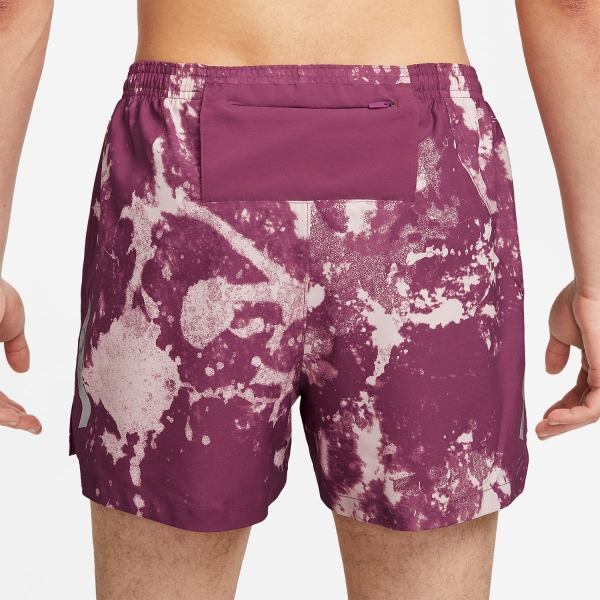 Nike Run Division Stride 4in Shorts - Rosewood/Reflective Silver