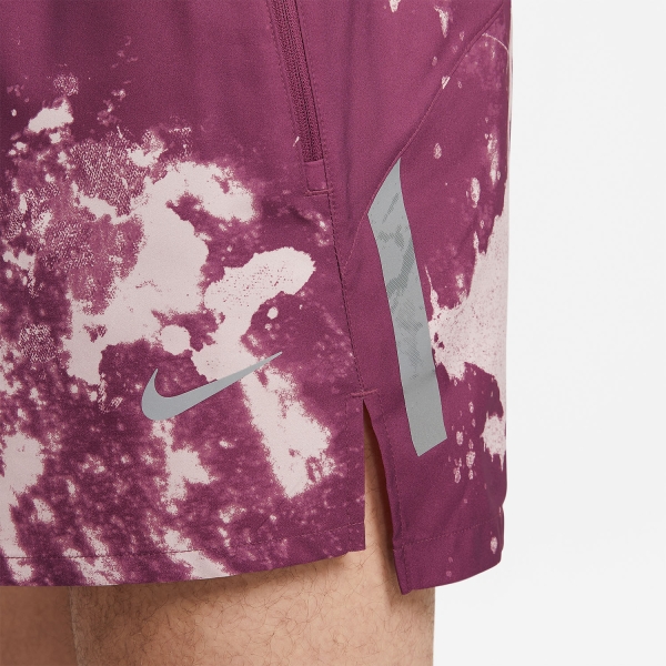 Nike Run Division Stride 4in Shorts - Rosewood/Reflective Silver