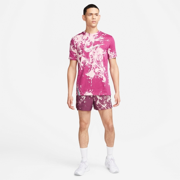 Nike Run Division Stride 4in Shorts - Rosewood/Reflective Silver