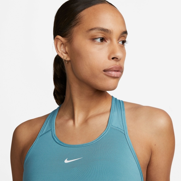 Nike Swoosh Sujetador Deportivo - Noise Aqua/White