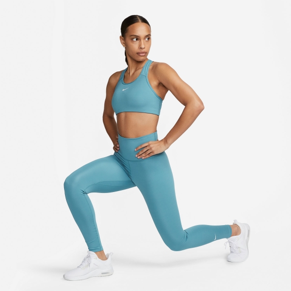Nike Swoosh Sujetador Deportivo - Noise Aqua/White