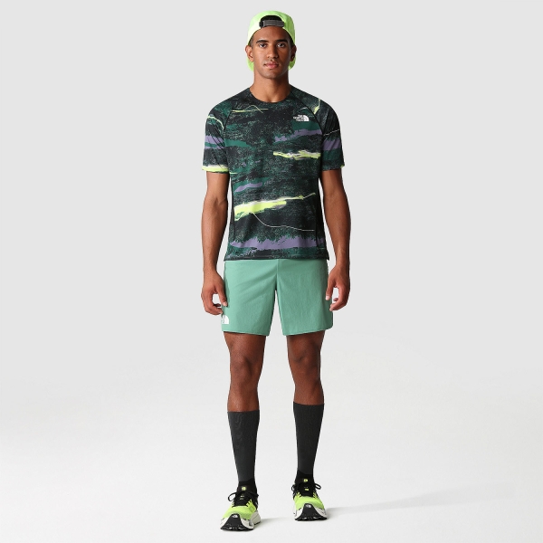 The North Face Summit High Maglietta - Deep Grass Green/Light Painting Print