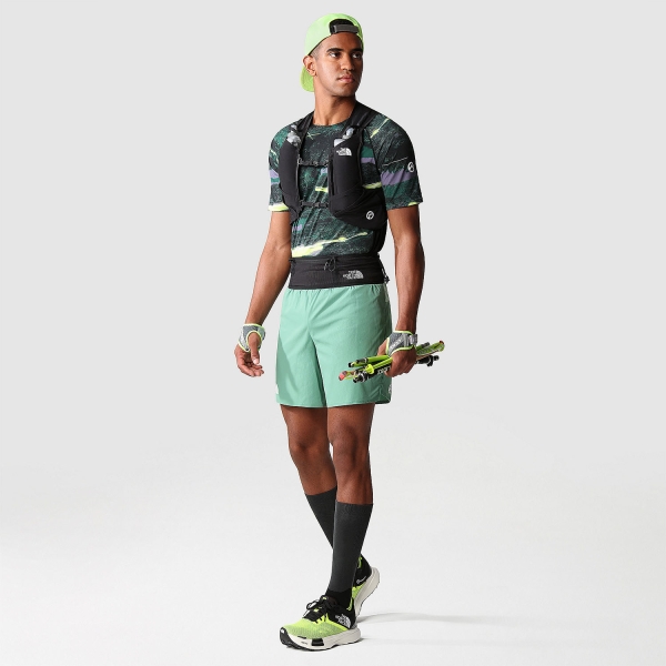 The North Face Summit High Maglietta - Deep Grass Green/Light Painting Print