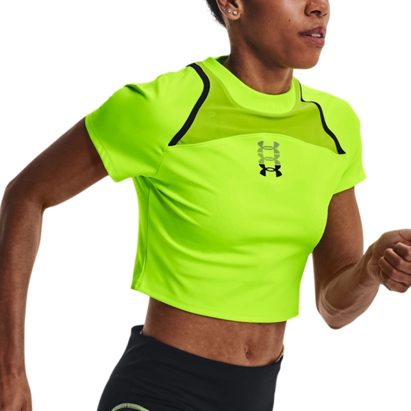 Camiseta Running Mujer Under Armour Under Armour Anywhere Camiseta  Lime Surge/Black  Lime Surge/Black 