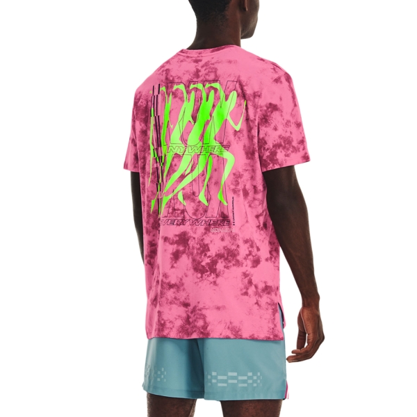 Under Armour Anywhere Wash Maglietta - Pink Edge/Lime Surge