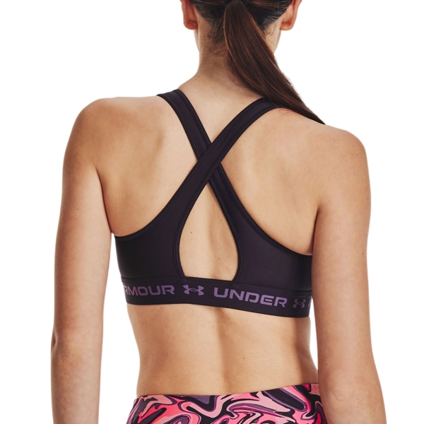 Under Armour Crossback Mid Reggiseno Sportivo - Tux Purple