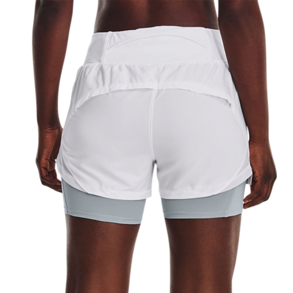 Under Armour Elite 2 in 1 3in Women s Running Shorts White