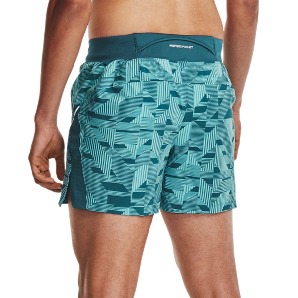 Under Armour Launch Elite Graphic 5in Pantaloncini - Blue Haze/Still Water