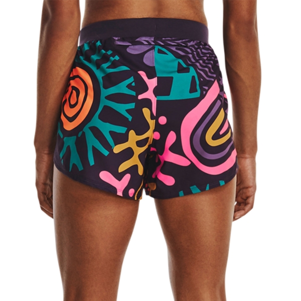 Under Armour Run In Peace 3.5in Shorts - Tux Purple/Reflective
