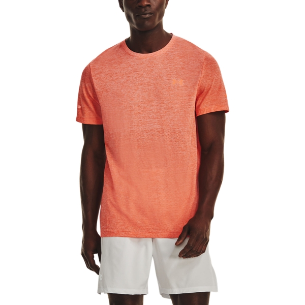 Men's Running T-Shirt Under Armour Under Armour Seamless Stride TShirt  Frosted Orange/Reflective  Frosted Orange/Reflective 