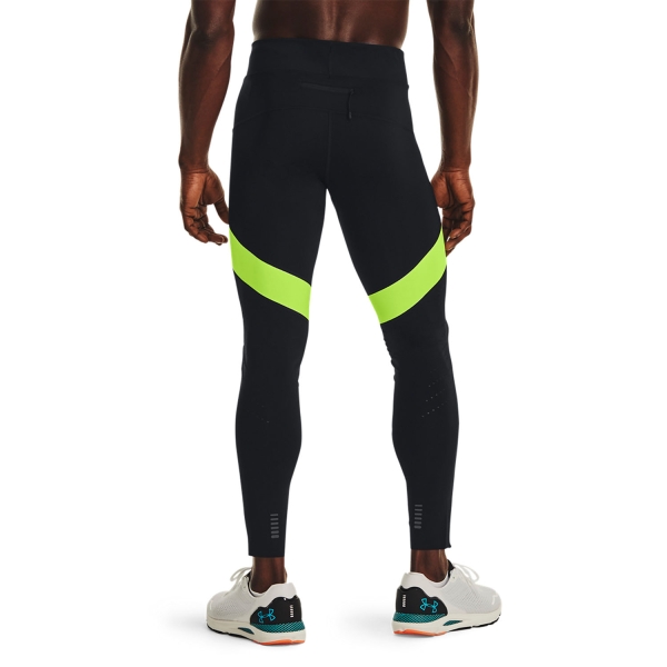 Under Armour Speedpocket Tights - Black/Lime Surge/Reflective