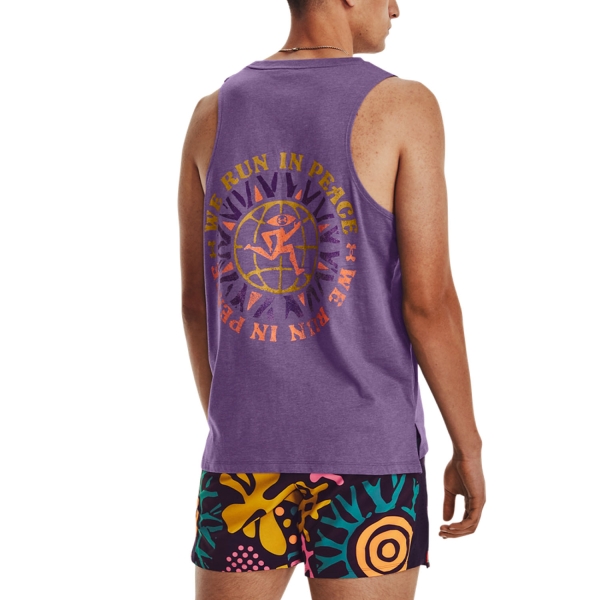 Under Armour We Run In Peace Top - Retro Purple/Reflective