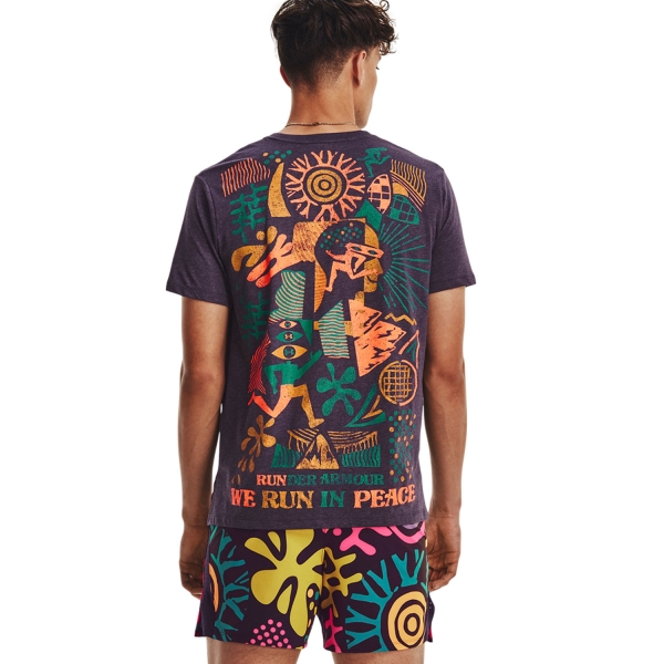 Under Armour We Run In Peace T-Shirt - Tux Purple/Reflective