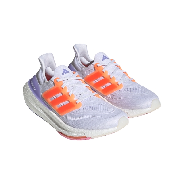 adidas Ultraboost Light - Core White/Solar Red/Beam Pink