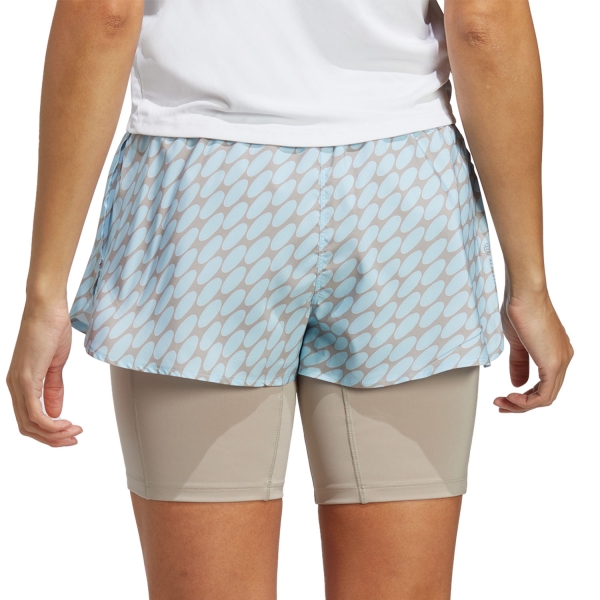 adidas x Marimekko Split 2 in 1 2in Shorts - Ice Blu/Light Brow