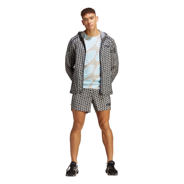 adidas x Marimekko Marathon Jacket - Light Brown/Black/Grey Six