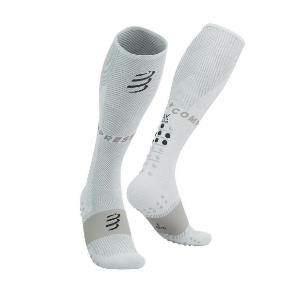 Running Socks Compressport Full Oxygen Socks  White SU00050B001