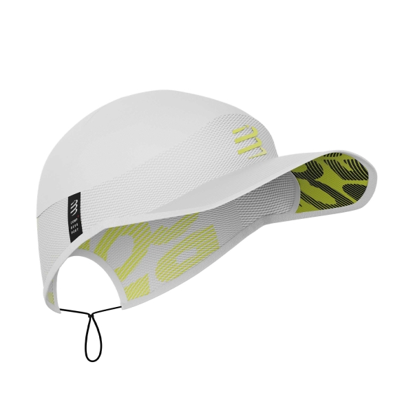 Compressport Pro Racing Cappello - White/Evening Primrose