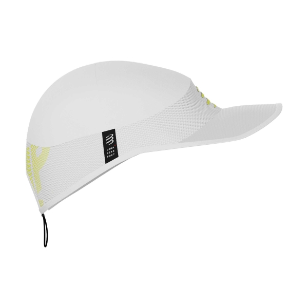 Compressport Pro Racing Cappello - White/Evening Primrose
