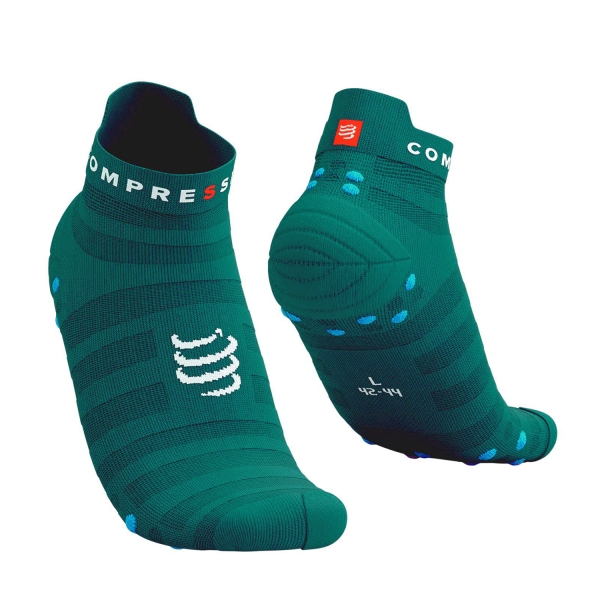 Running Socks Compressport Pro Racing V4.0 Ultralight Logo Socks  Shaded Spruce/Hawaiian Ocean XU00051B118