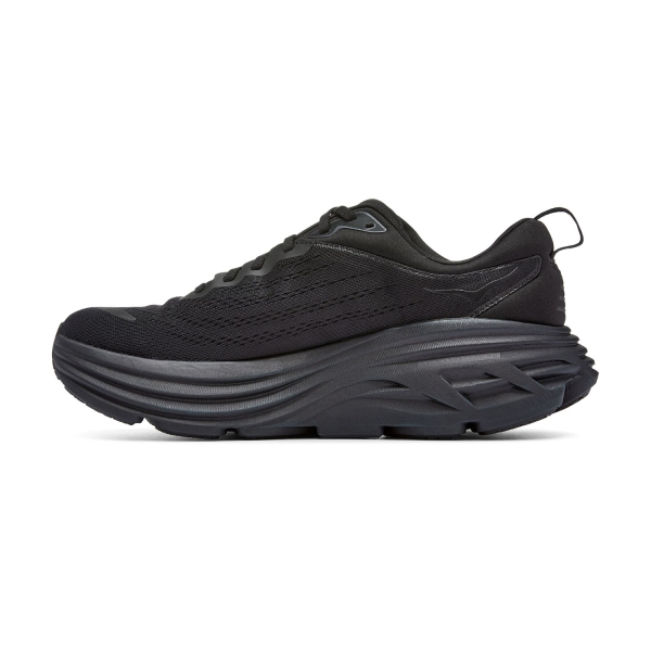Hoka Bondi 8 Wide Men's Running Shoes - Black