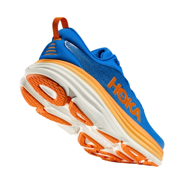 Hoka Bondi 8 Wide - Coastal Sky/Vibrant Orange