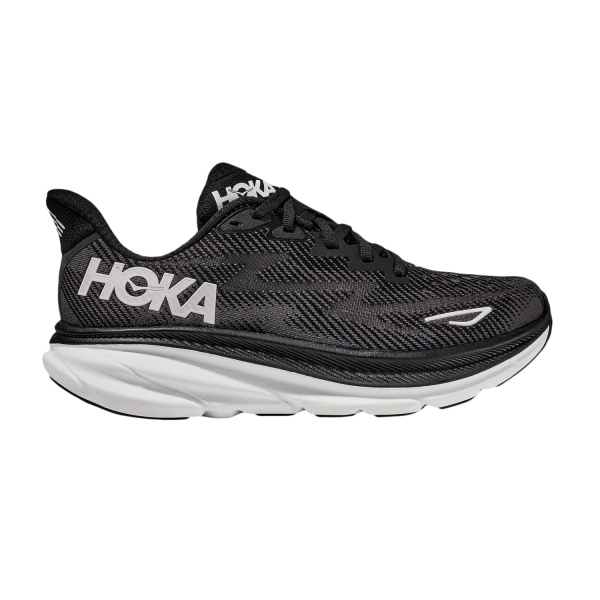 Hoka One One Clifton 9 Wide - Black/White