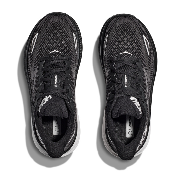 Hoka Clifton 9 Wide - Black/White