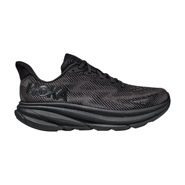 Men's Neutral Running Shoes Hoka Clifton 9 Wide  Black 1132210BBLC