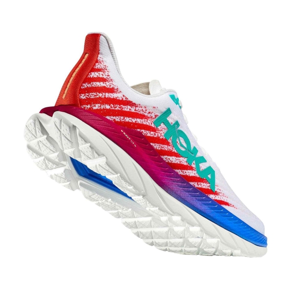 Hoka Mach 5 Wide - White/Flame