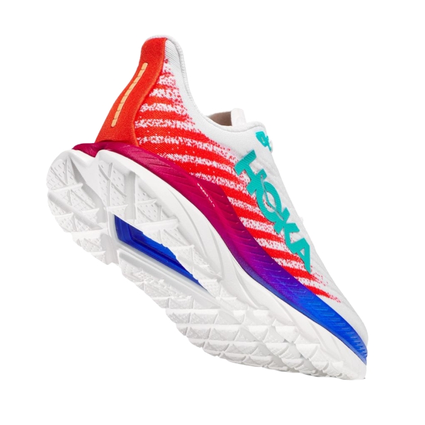 Hoka Mach 5 Wide - White/Flame