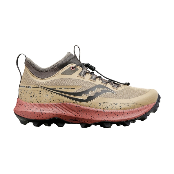 Women's Trail Running Shoes Saucony Saucony Peregrine 13 ST  Desert/Umber  Desert/Umber 