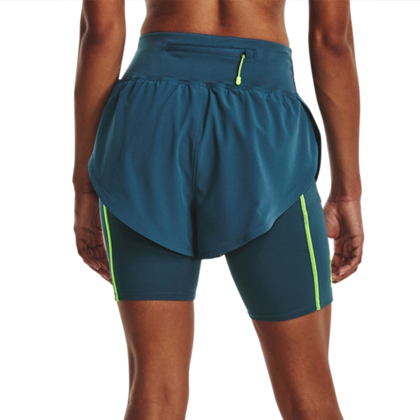 Under Armour Fly By 2.0 3in Shorts - Varsity Blue/Blizzard/Reflective