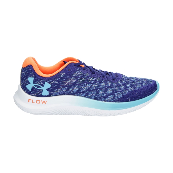 Men's Performance Running Shoes Under Armour Under Armour Flow Velociti Wind 2  Sonar Blue/Citrus Blast  Sonar Blue/Citrus Blast 