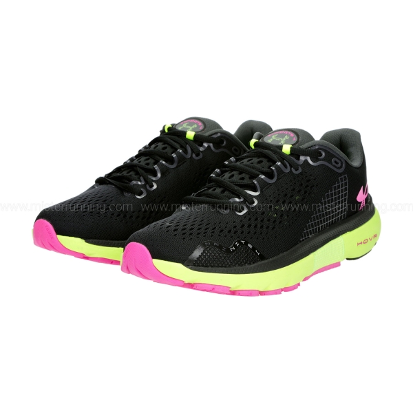 Under Armour HOVR Infinite 4 - Black/Lime Surge/Rebel Pink