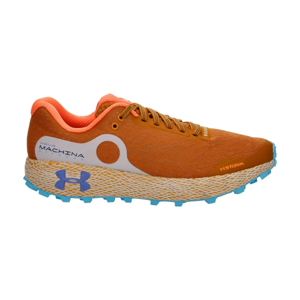 Men's Trail Running Shoes Under Armour Hovr Machina Off Road  Honey Orange/Blue Surf 30238920800