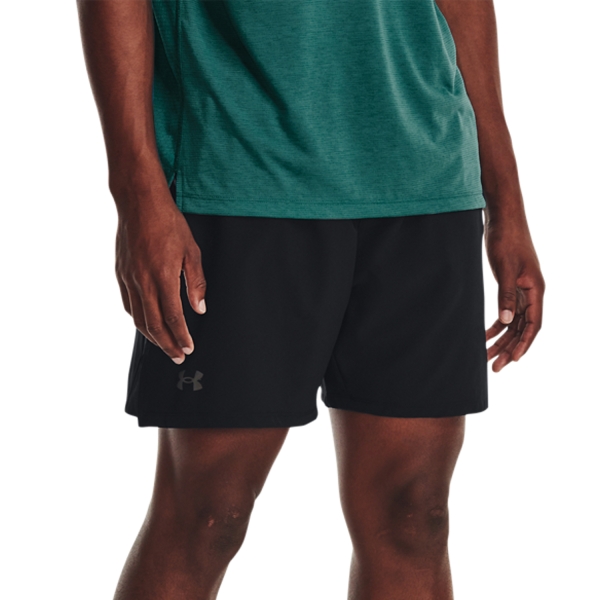 Men's Running Shorts Under Armour Launch Elite 7in Shorts  Black/Reflective 13765080001