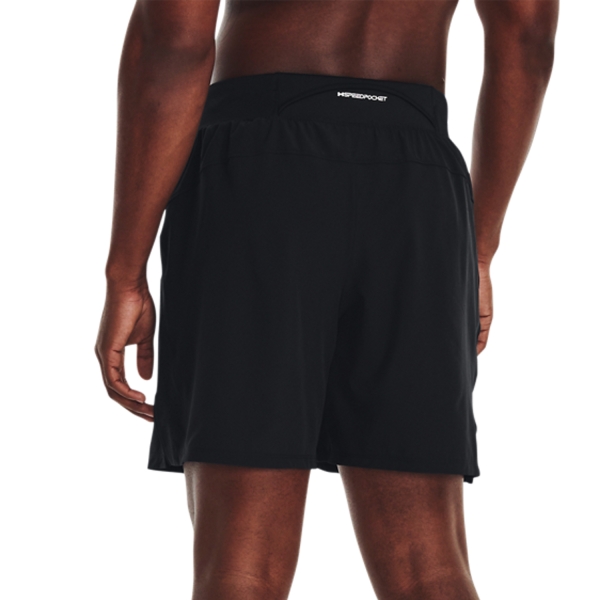 Under Armour Speedpocket 5 Running Short Black/Reflective