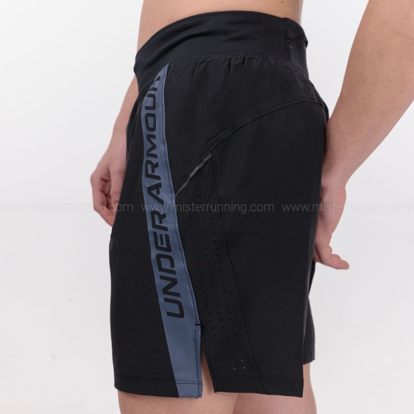Under Armour Launch Elite Graphic 7in Shorts - Black/Reflective