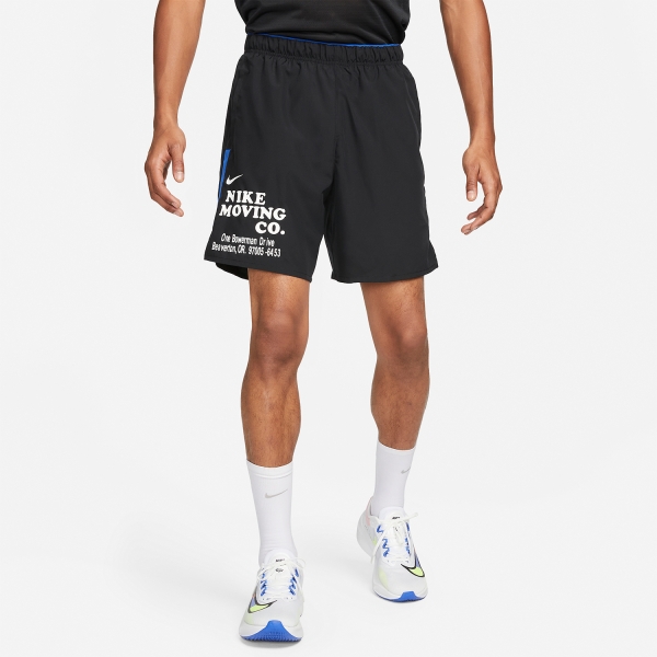Nike Dri-FIT Challenger 7in Shorts - Black/Game Royal/Summit White