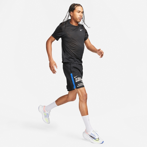 Nike Dri-FIT Challenger 7in Shorts - Black/Game Royal/Summit White