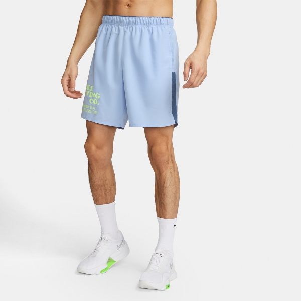 Nike Dri-FIT Challenger 7in Shorts - Cobalt Bliss/lt Lemon Twist