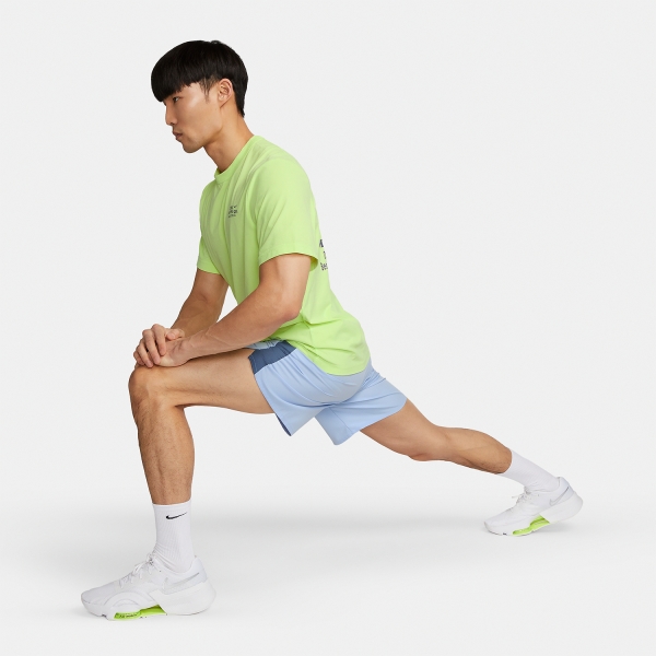 Nike Dri-FIT Challenger 7in Shorts - Cobalt Bliss/lt Lemon Twist