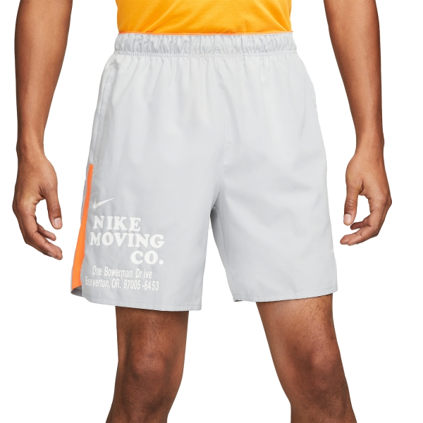 Pantalone cortos Running Hombre Nike DriFIT Challenger 7in Shorts  Light Smoke Grey/Summit White DX0914077