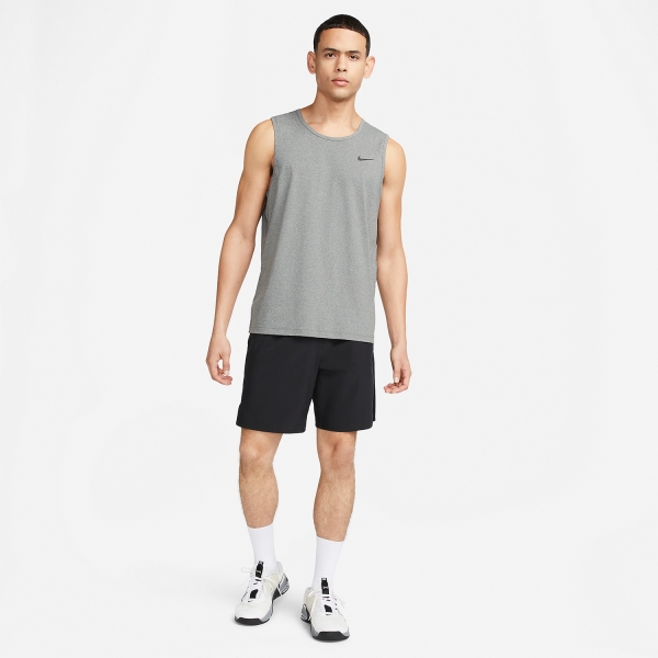 Nike Dri-FIT Hyverse Top - Smoke Grey/Heather/Black