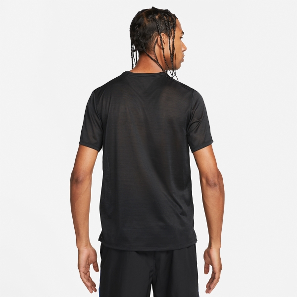 Nike Dri-FIT Miler Breathe Camiseta - Black/Reflective Silver