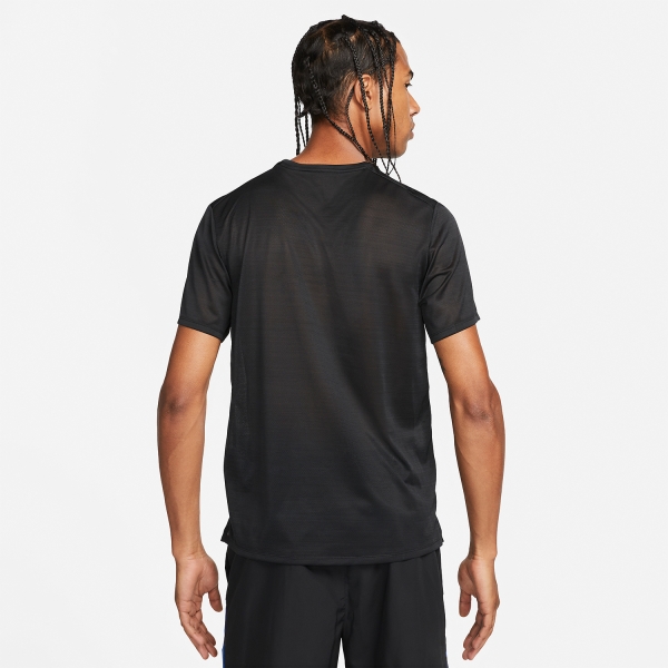 Nike Dri-FIT Miler Breathe Maglietta - Black/Reflective Silver