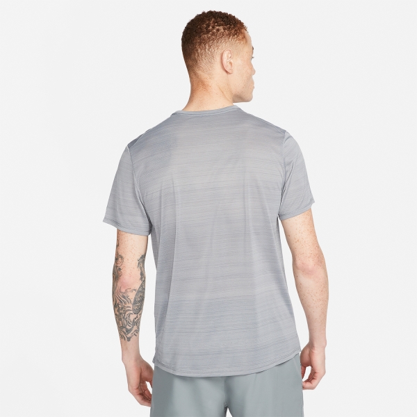 Nike Dri-FIT Miler Breathe Maglietta - Smoke Grey/Reflective Silver